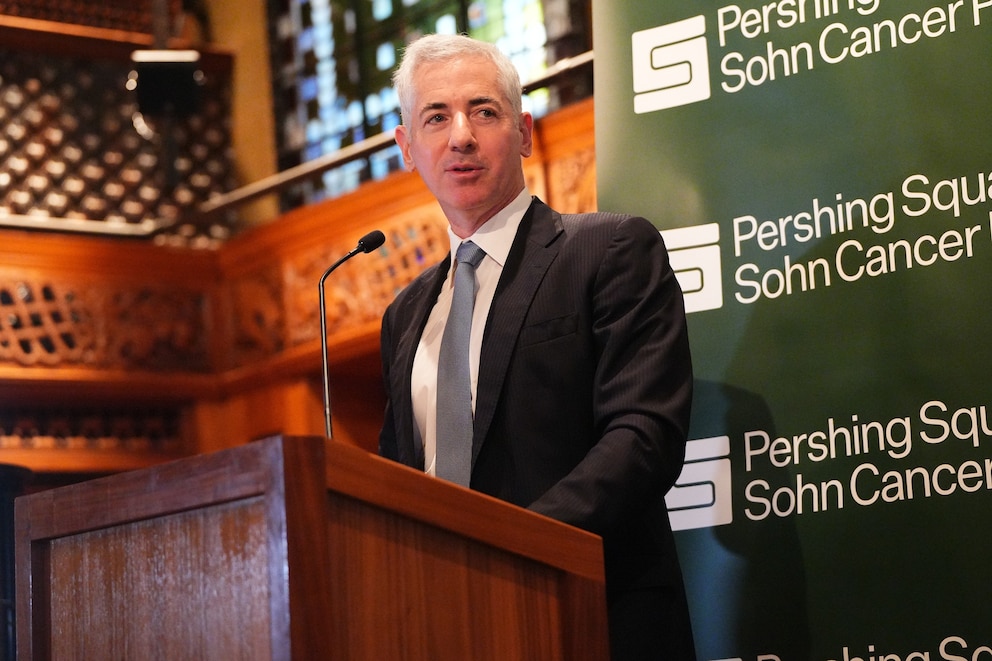 PHOTO: Bill Ackman speaks, June 17, 2024, at The 2024 Pershing Square Foundation Prize Dinner at the Park Avenue Armory in New York City.