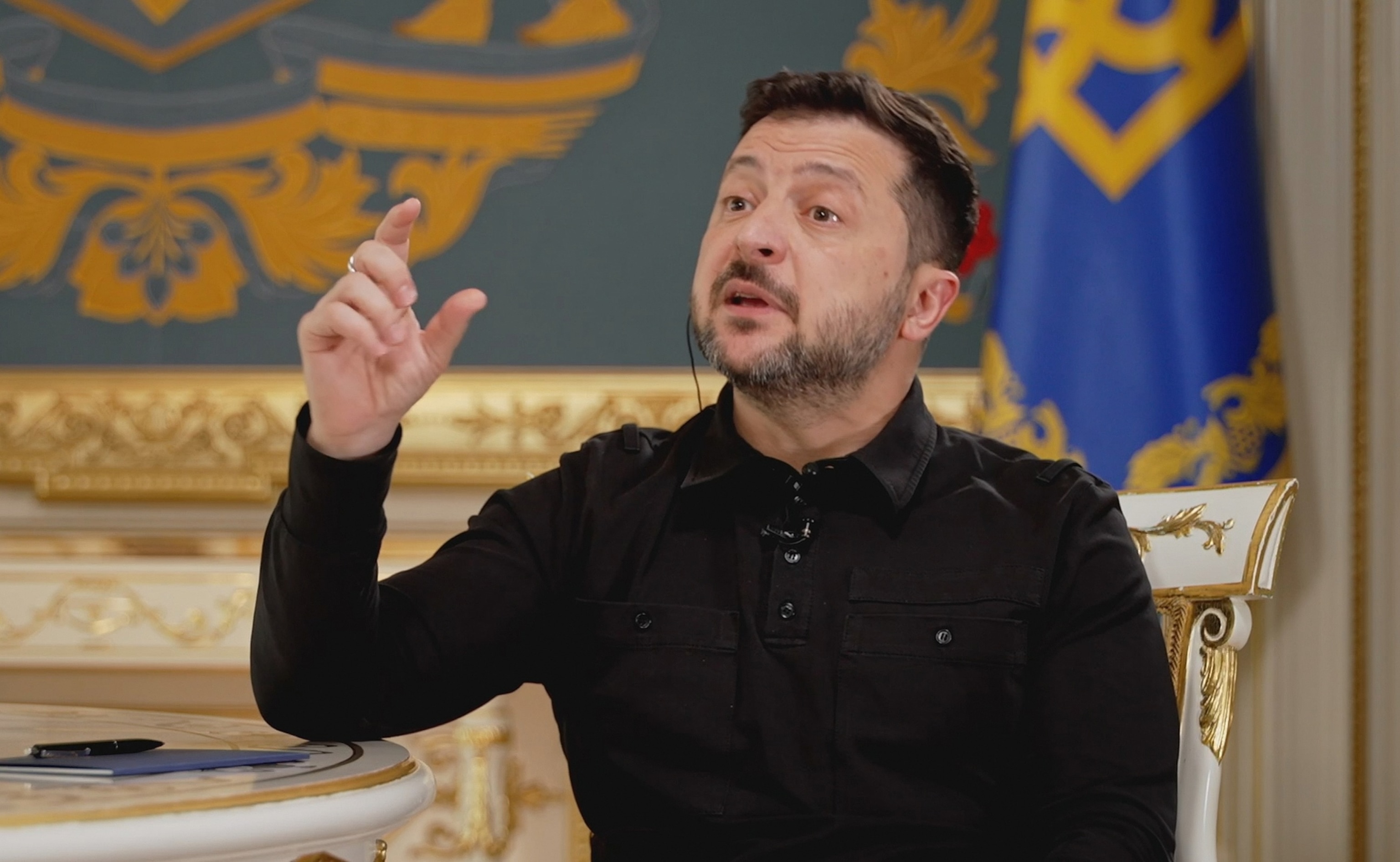 PHOTO: Ukrainian President Volodymyr Zelenskyy told ABC News, Oct. 23, 2026, that the Starlink network is still not working, despite assurances from President Donald Trump.
