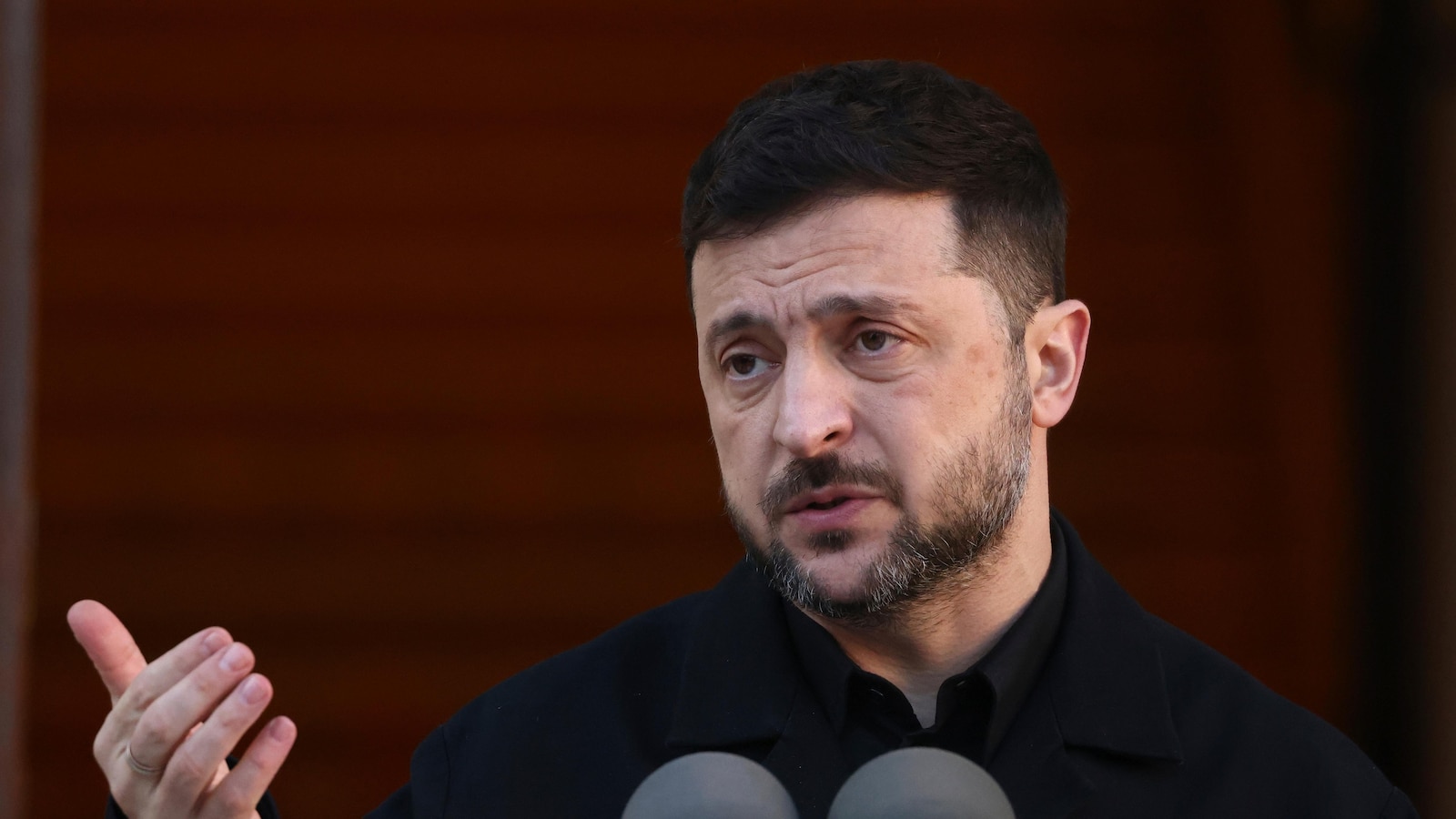 Украинският президент Володимир Зеленски се среща с френски германски и