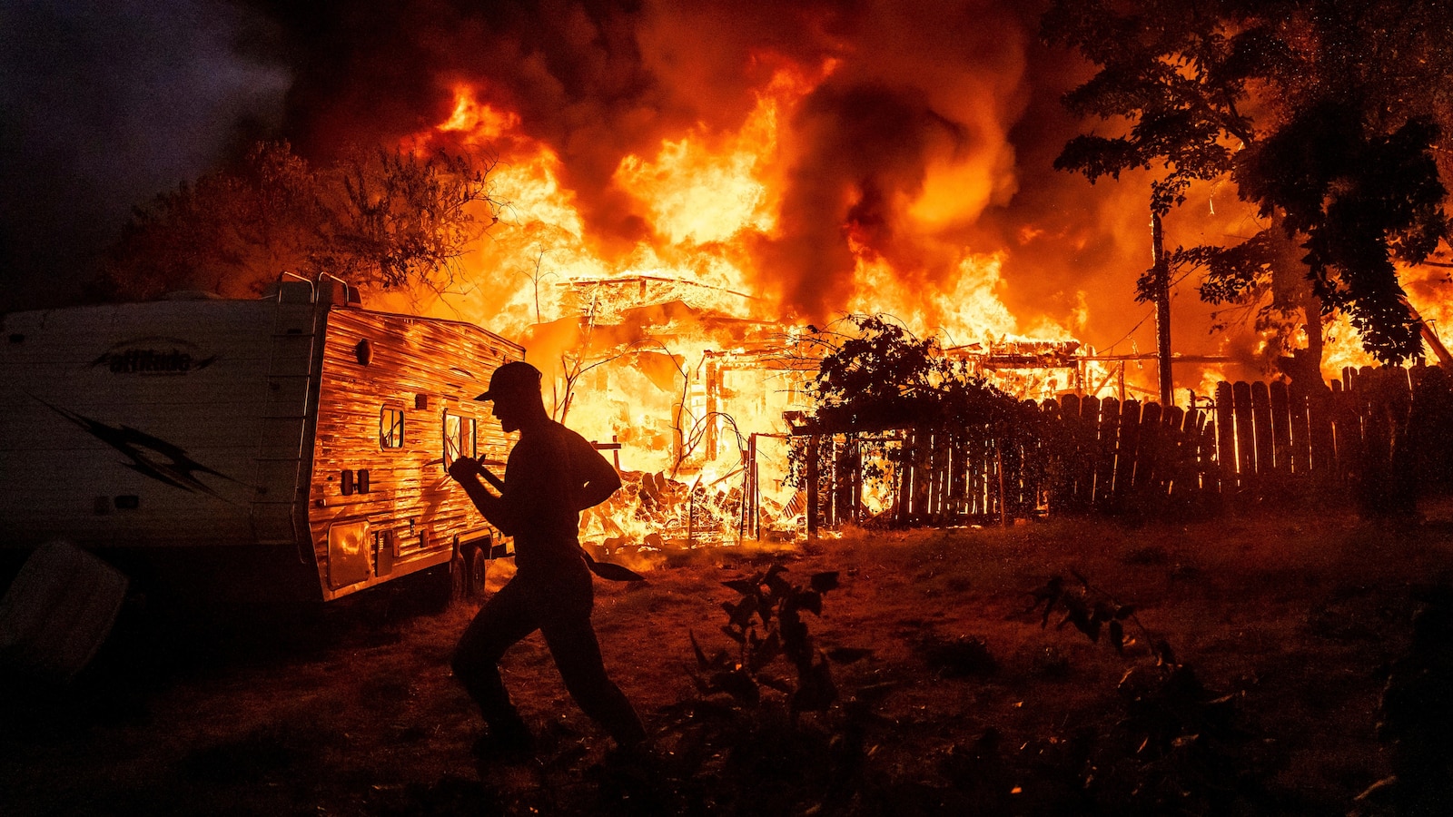 Wildfire scorches historic California gold mining town, burning multiple homes