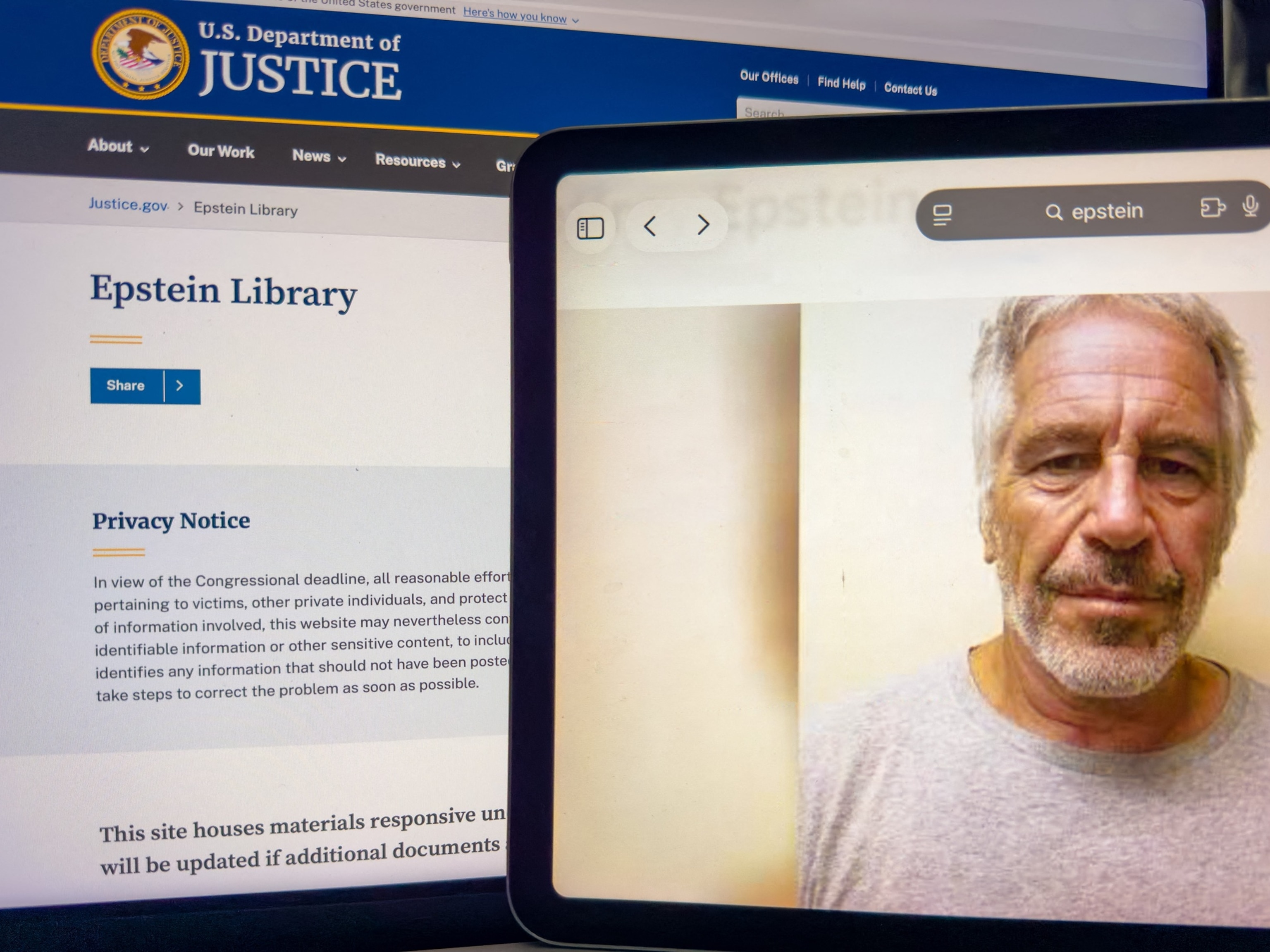 El DOJ se niega a entregar archivos adicionales de Epstein, dice que las omisiones fueron apropiadas