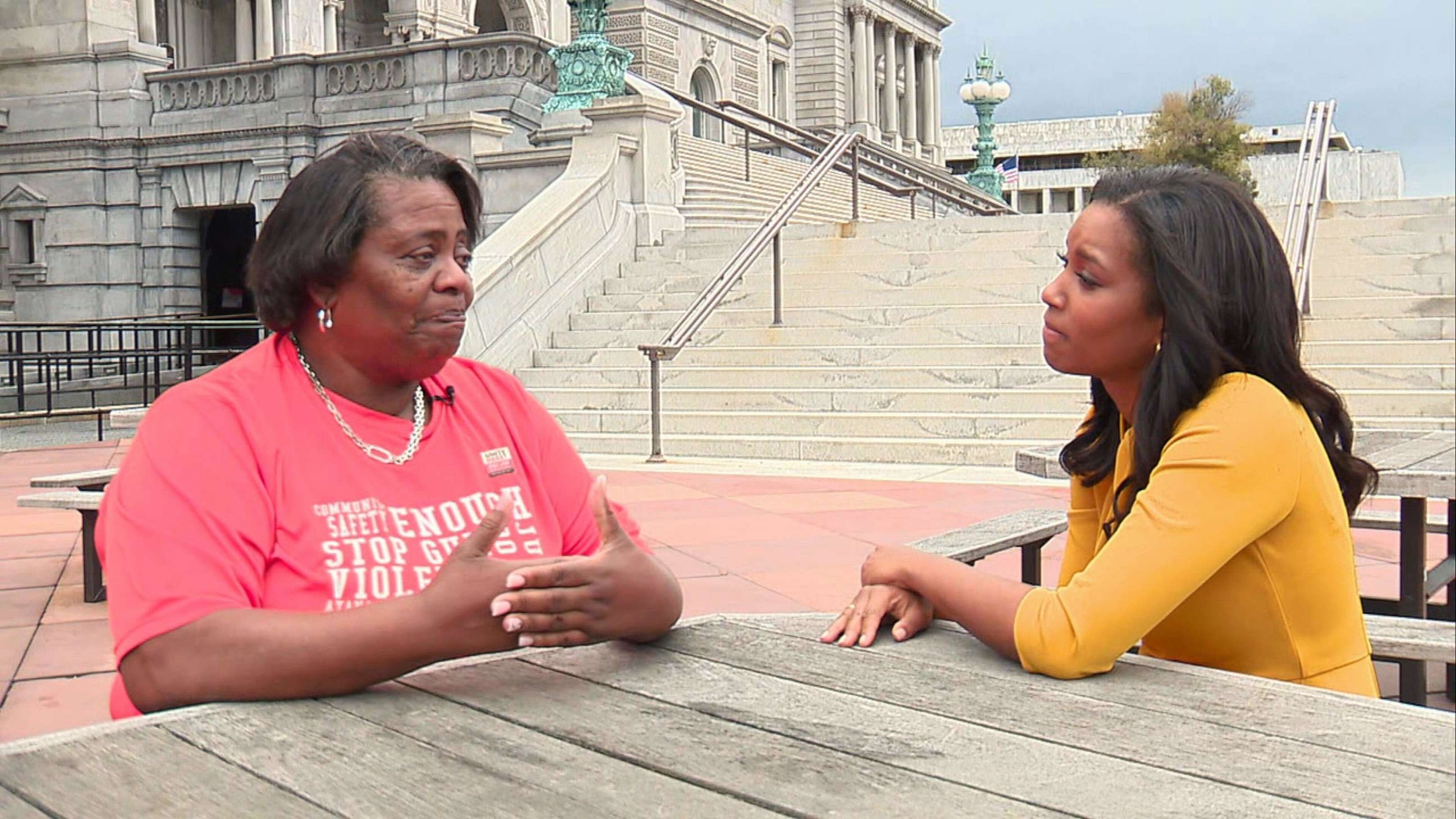 PHOTO: Willie Jo Price has worked in the cafeteria at the Library of Congress for 42 years and told ABC's Rachel Scott a government shutdown would impact her ability to pay her bills on time.