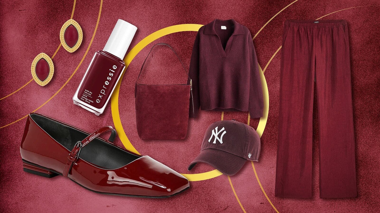 Shop burgundy for fall