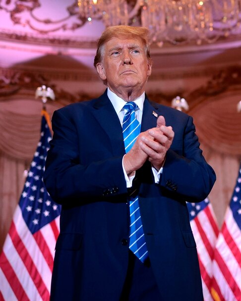 In this March 5, 2024, file photo, Republican presidential candidate, former President Donald Trump attends a Super Tuesday election night watch party, at Mar-a-Lago, in West Palm Beach, Fla.