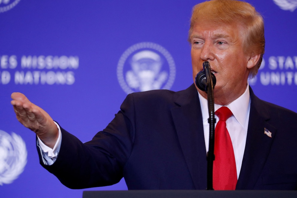 PHOTO: FILE PHOTO: U.S. President Trump addresses news conference in New York City, New York