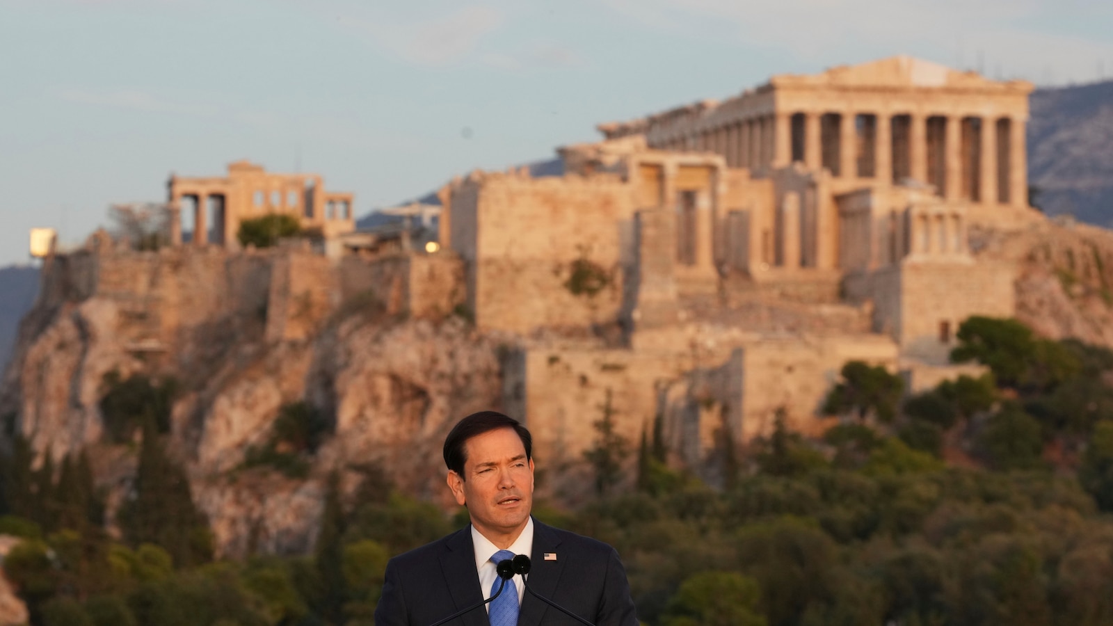 Rubio, in Greece, set to call for the West to restore founding democratic principles
