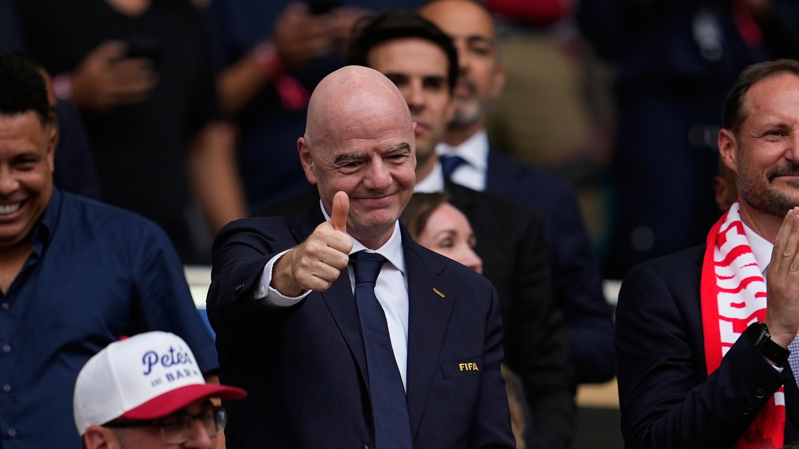 FIFA President Infantino flew 59,281 miles to attend 43 matches across all 16 venues of the 2026 World Cup