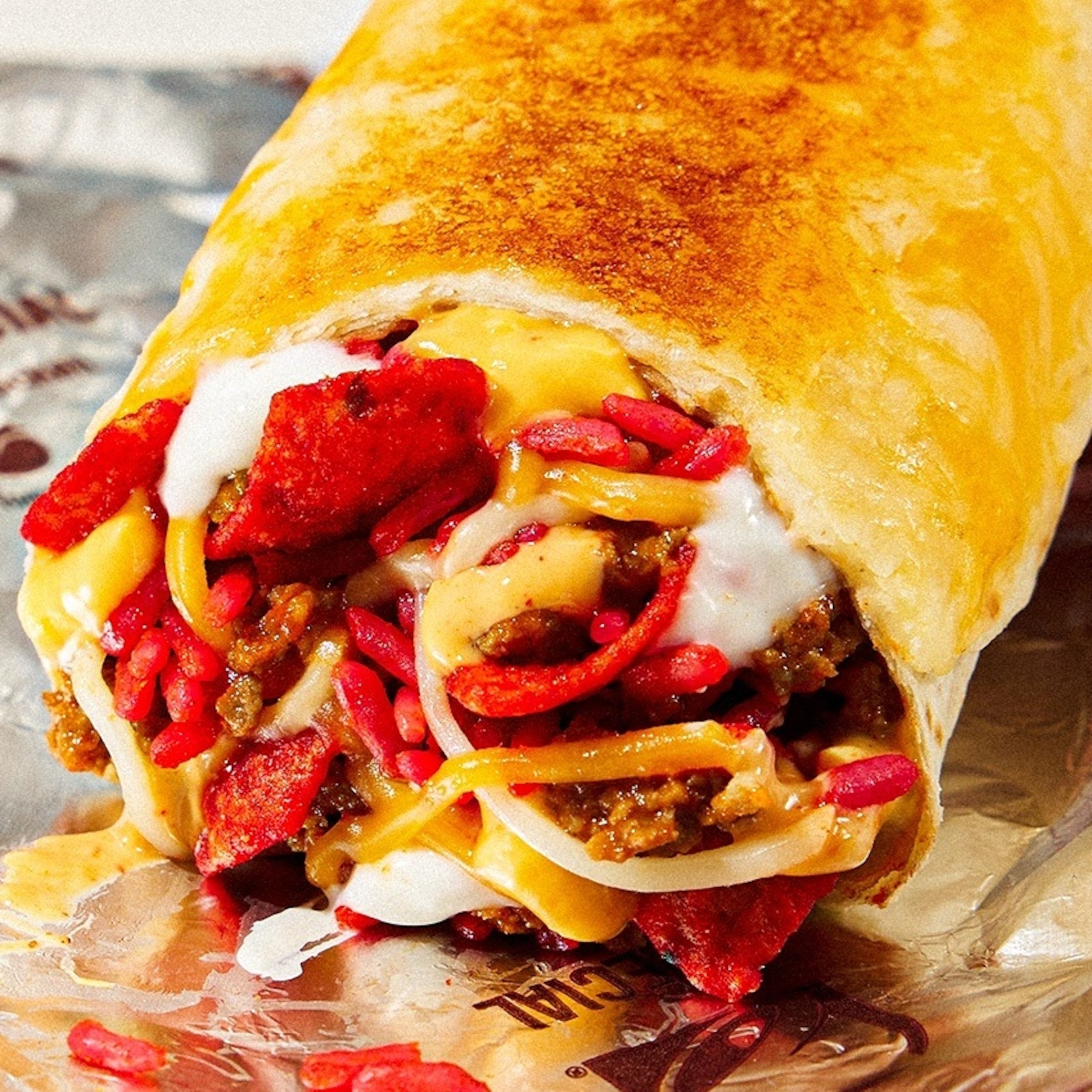 New Flamin' Hot Grilled Cheese Burrito at Taco Bell, plus a new