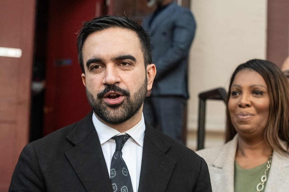 PHOTO: NYC Mayoral Candidate Zohran Mamdani Campaigns Ahead Of Next Week's Election