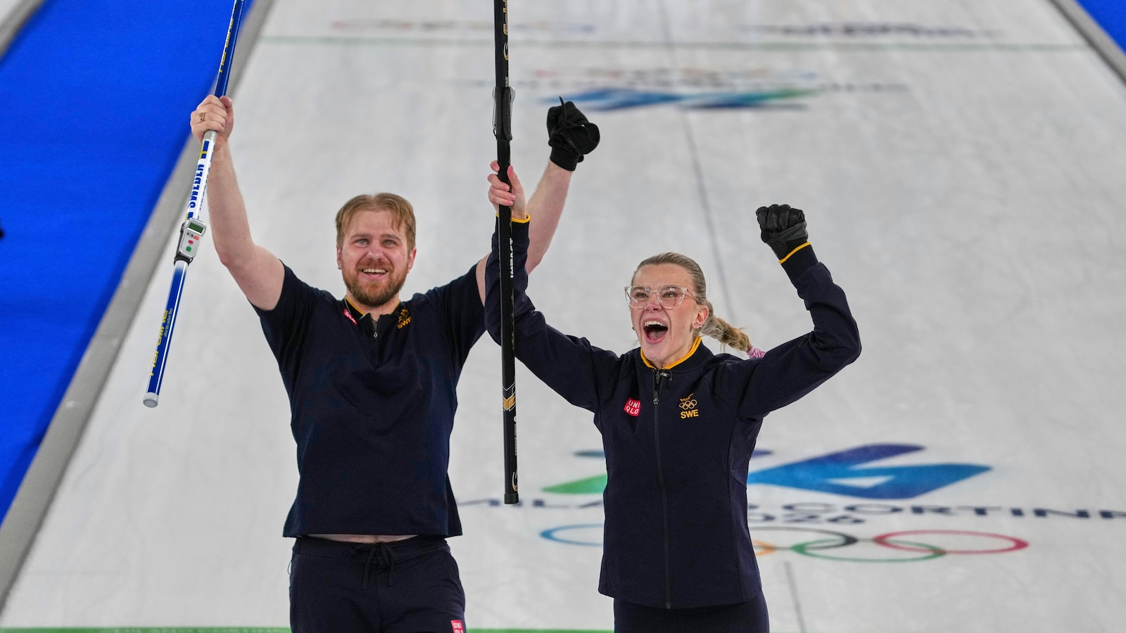 Swedish siblings win gold in mixed doubles curling, beating US pair