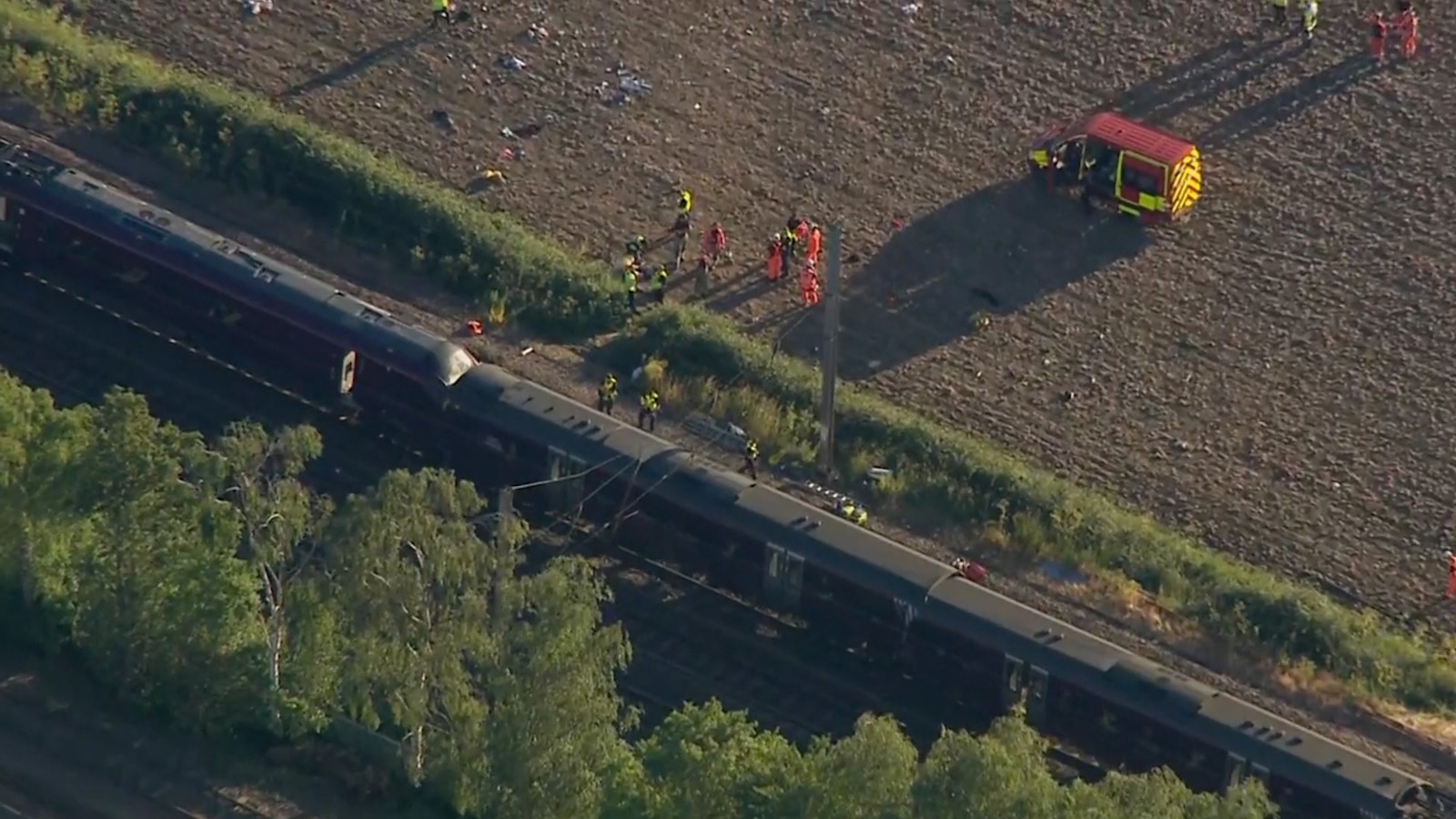 Passenger train collision in England leaves 1 dead, dozens injured, officials say