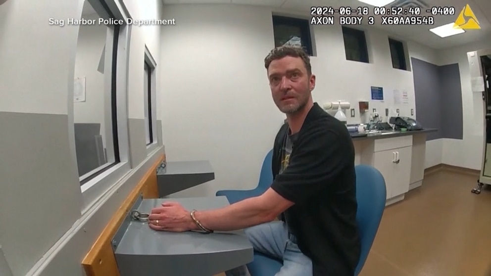 Video Justin Timberlake bodycam footage from DWI arrest released