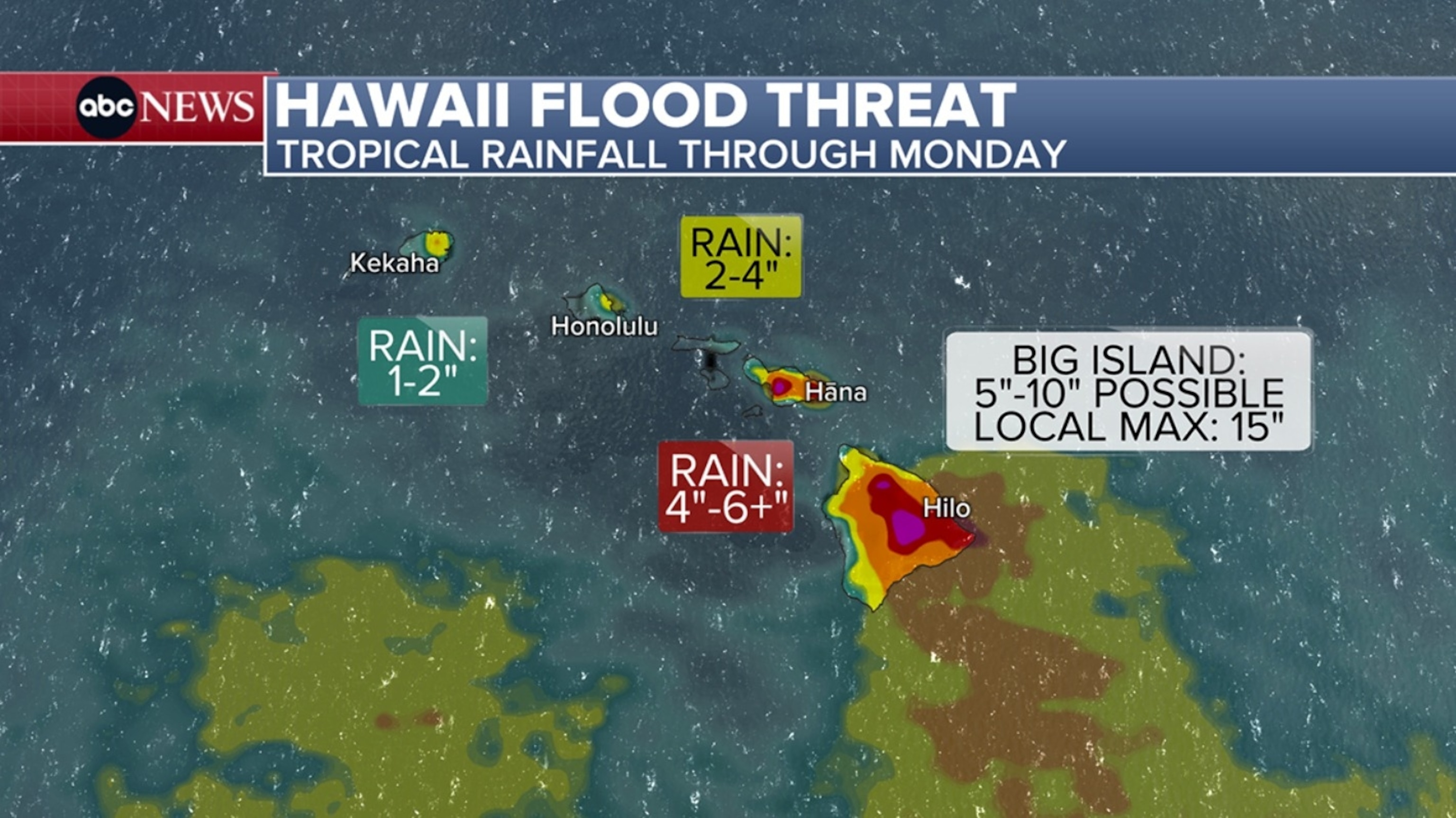 PHOTO: Hawaii flood map