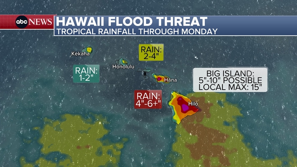 PHOTO: Hawaii flood map