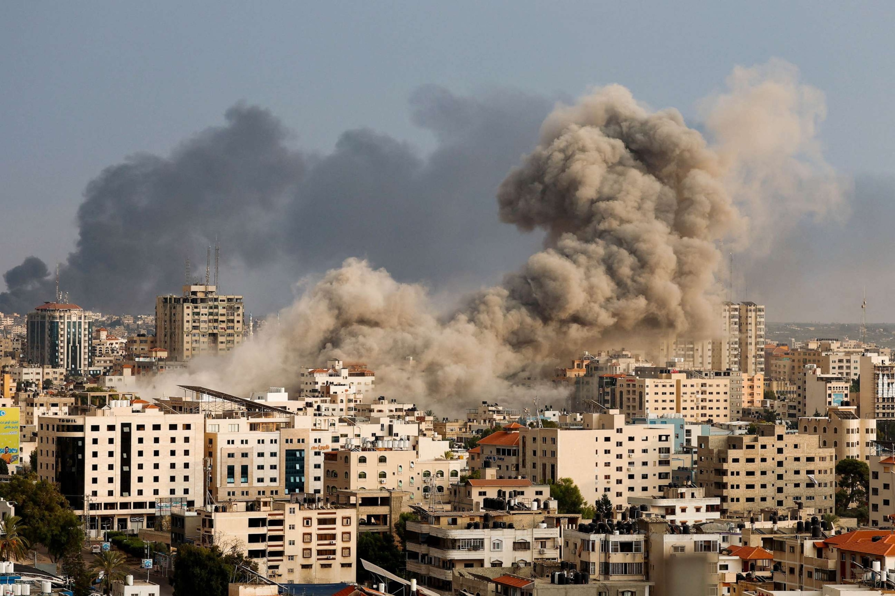 PHOTO: Smoke rises following Israeli strikes in Gaza, Oct. 9, 2023.