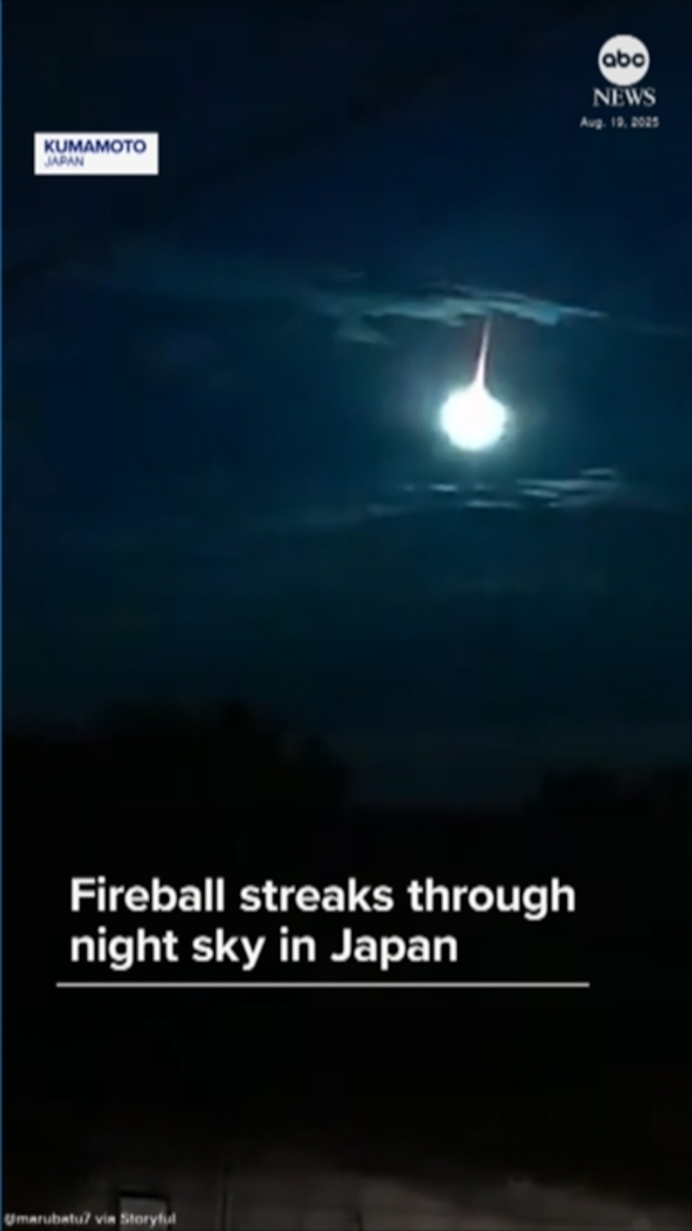 NextImg:Video Fireball streaks through skies over Japan