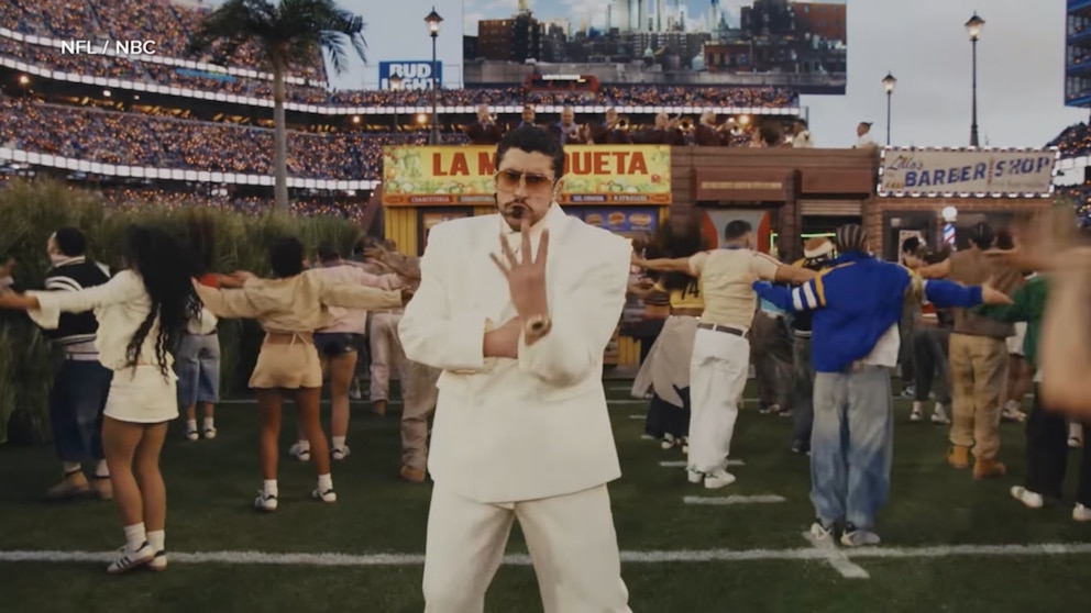 WATCH:  Bad Bunny brings Puerto Rico to Super Bowl halftime show