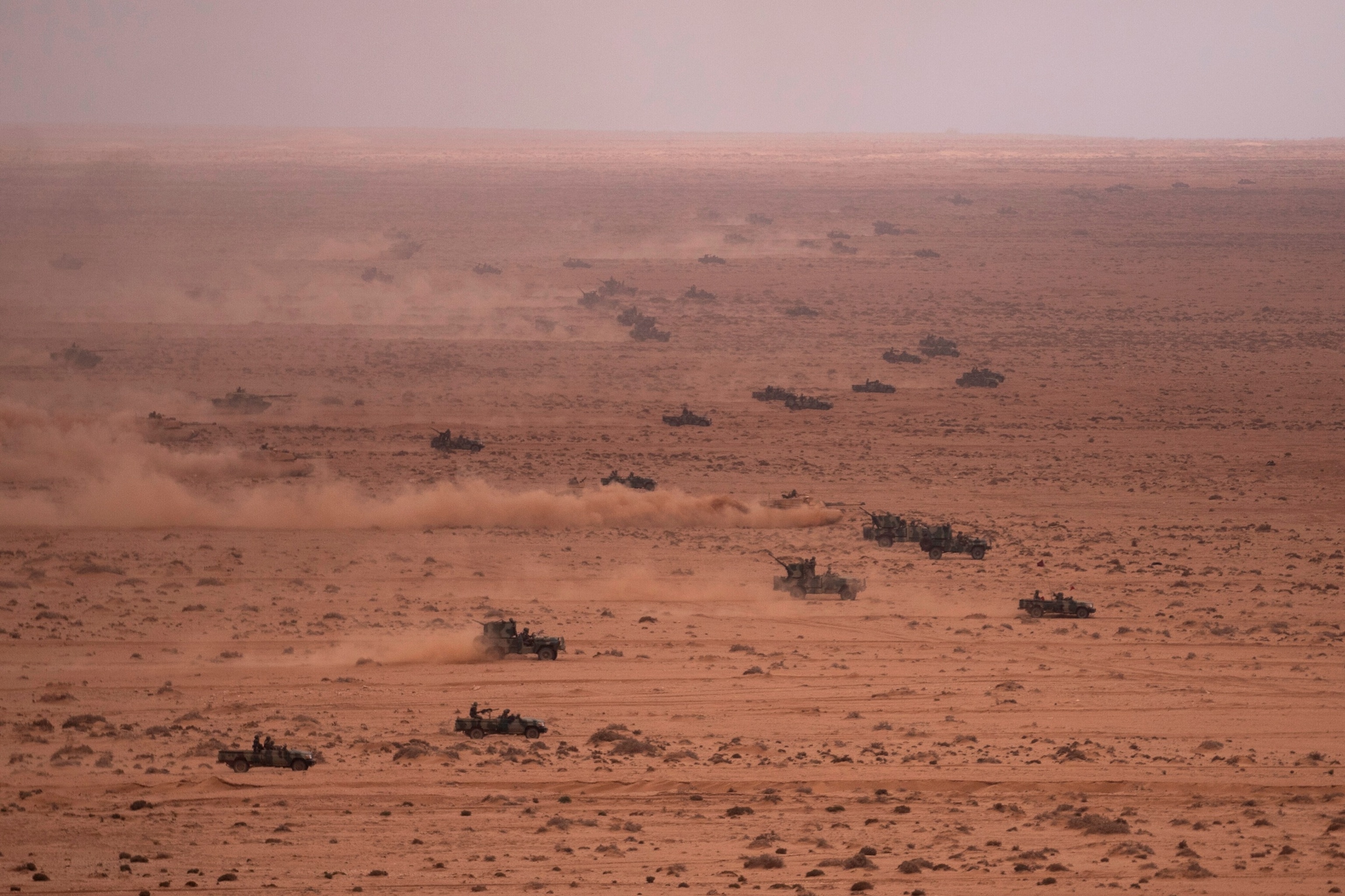 FILE - U.S and Moroccan military forces take part in the 20th edition of the African Lion military exercise in Tan-Tan, south of Agadir, Morocco, Friday, May 31, 2024.
