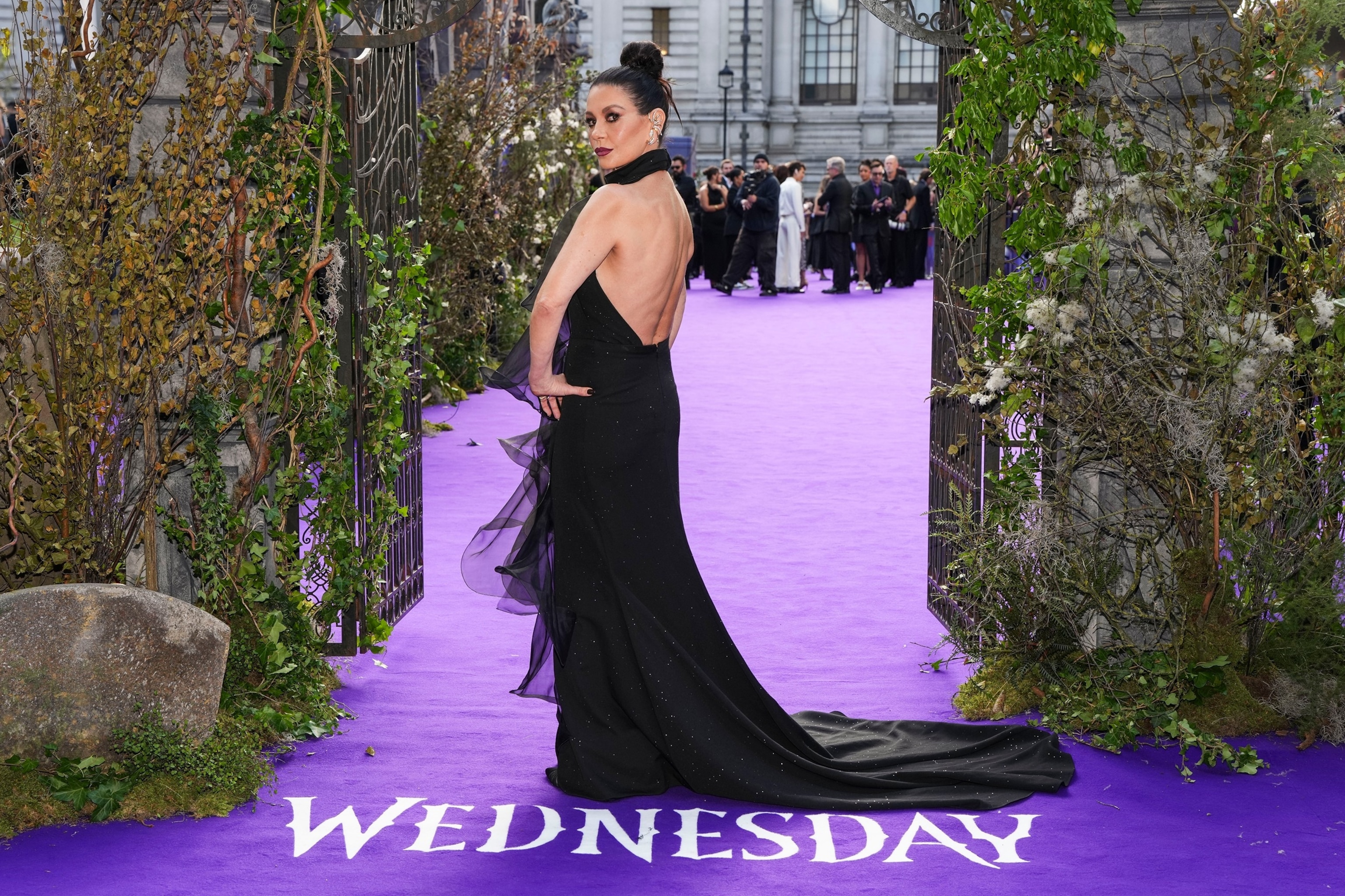 See Catherine Zeta-Jones, Jenna Ortega at 'Wednesday' season 2 premiere