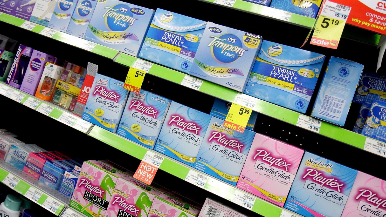 CVS lowers price of period products by 25, pays 'tampon tax' in some