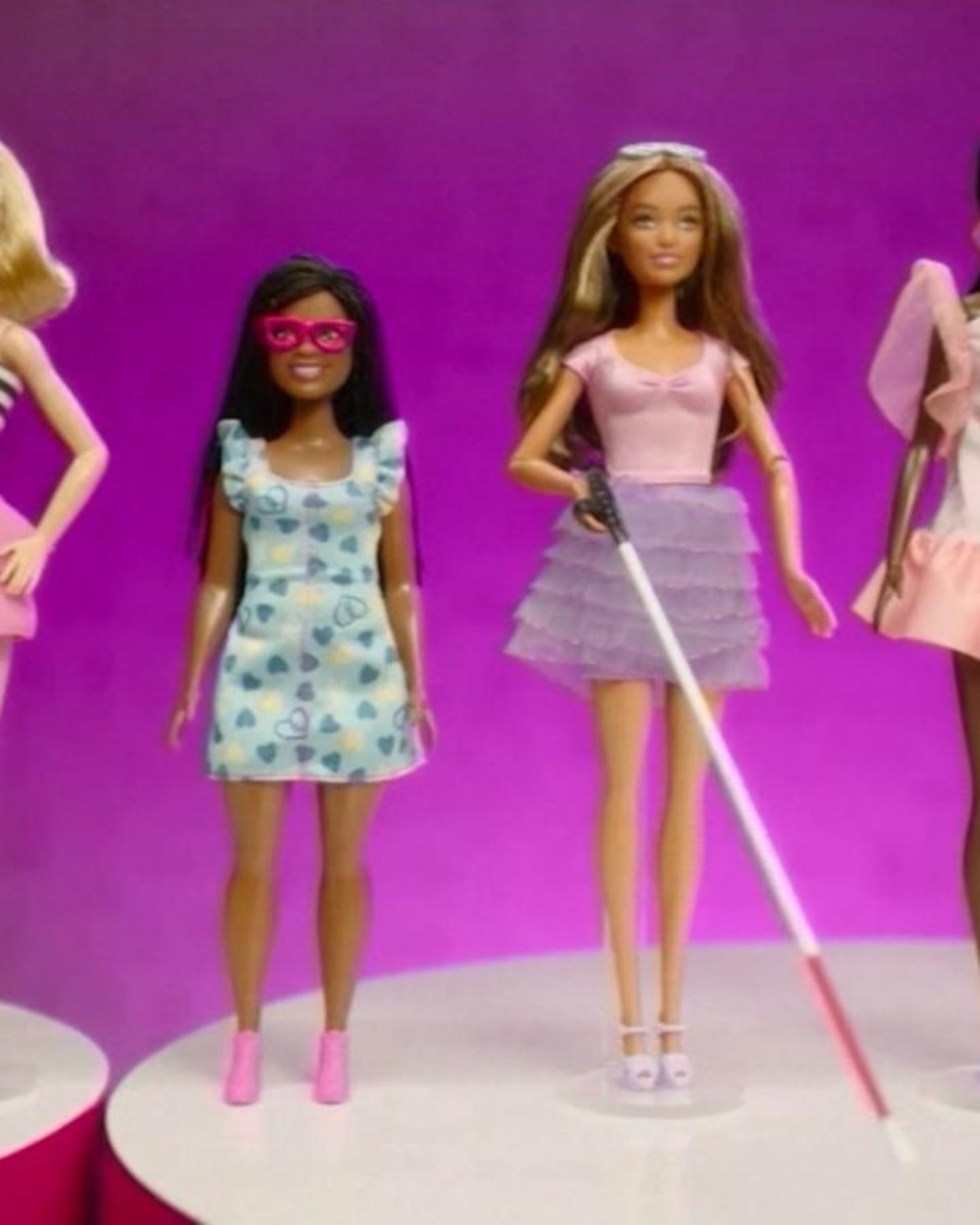 Video Barbie expands with 1st blind and 1st black Barbie with down