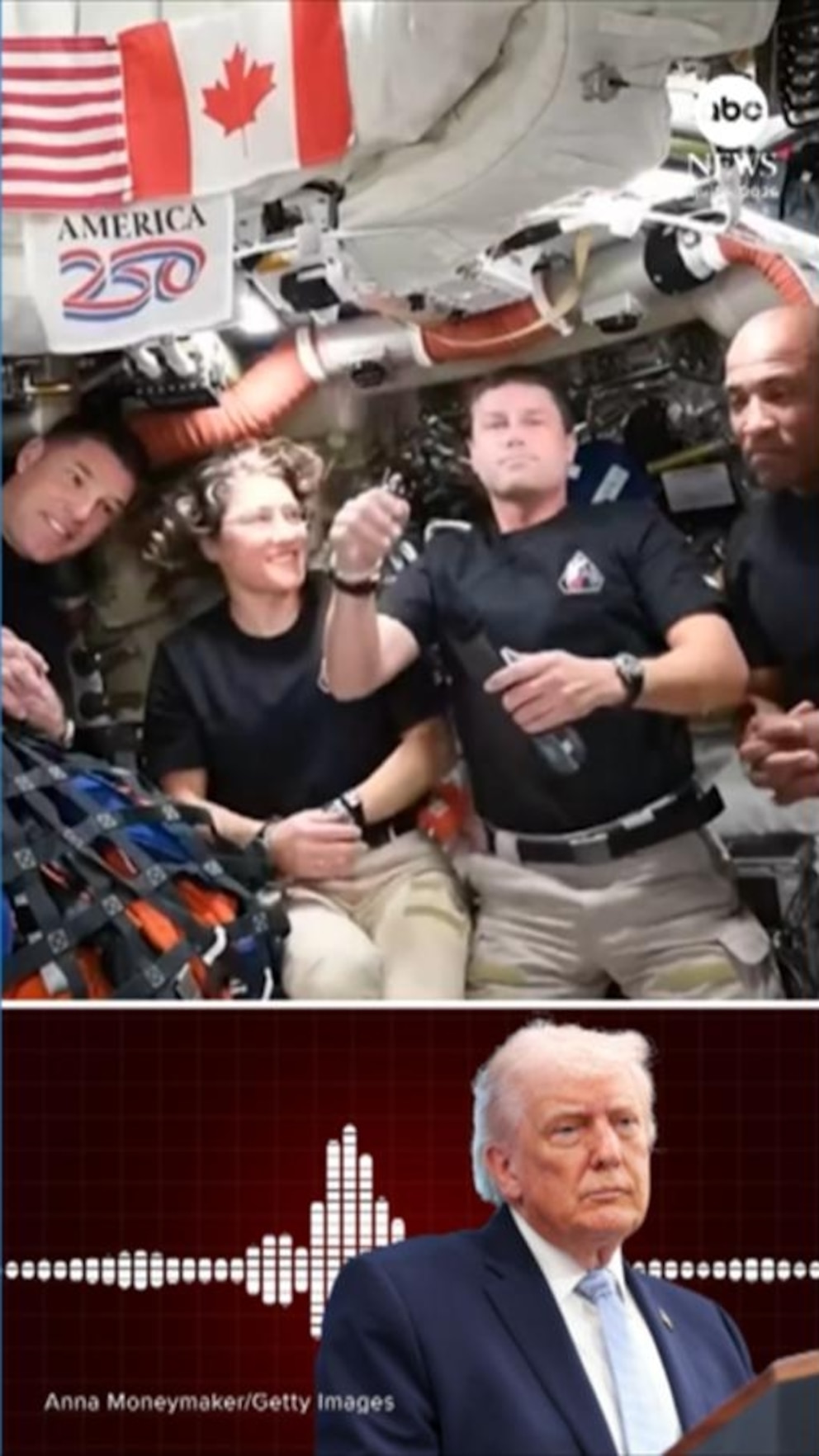 Video President Trump speaks with Artemis II astronauts