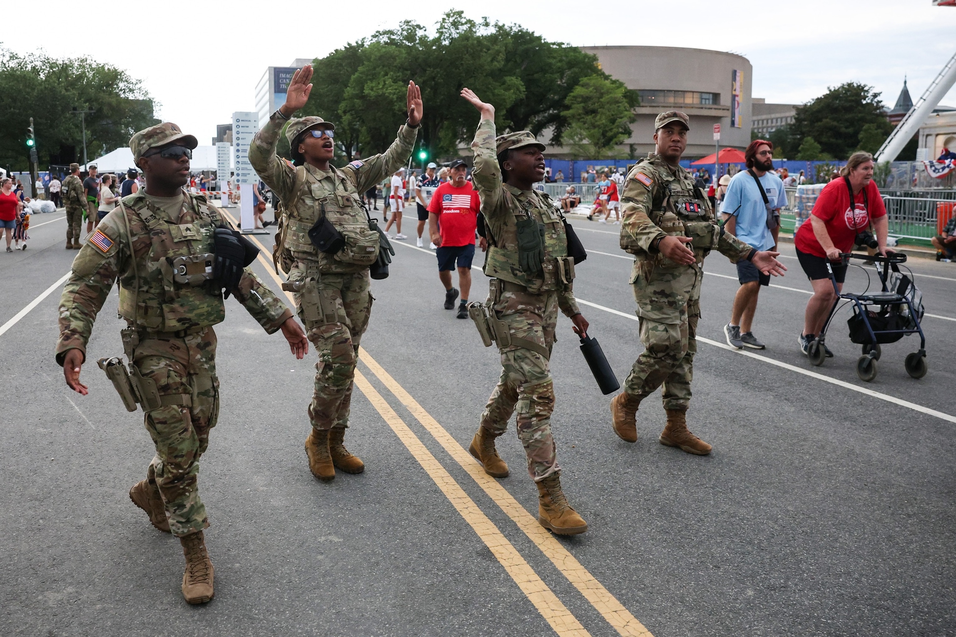PHOTO: A Tribute To America On The National Mall In D.C. Celebrates America's 250th