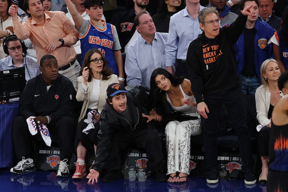 PHOTO: Game Five of the Eastern Conference First Round NBA Playoffs between the New York Knicks and the Atlanta Hawks at Madison Square Garden on April 28, 2026 in New York City.
