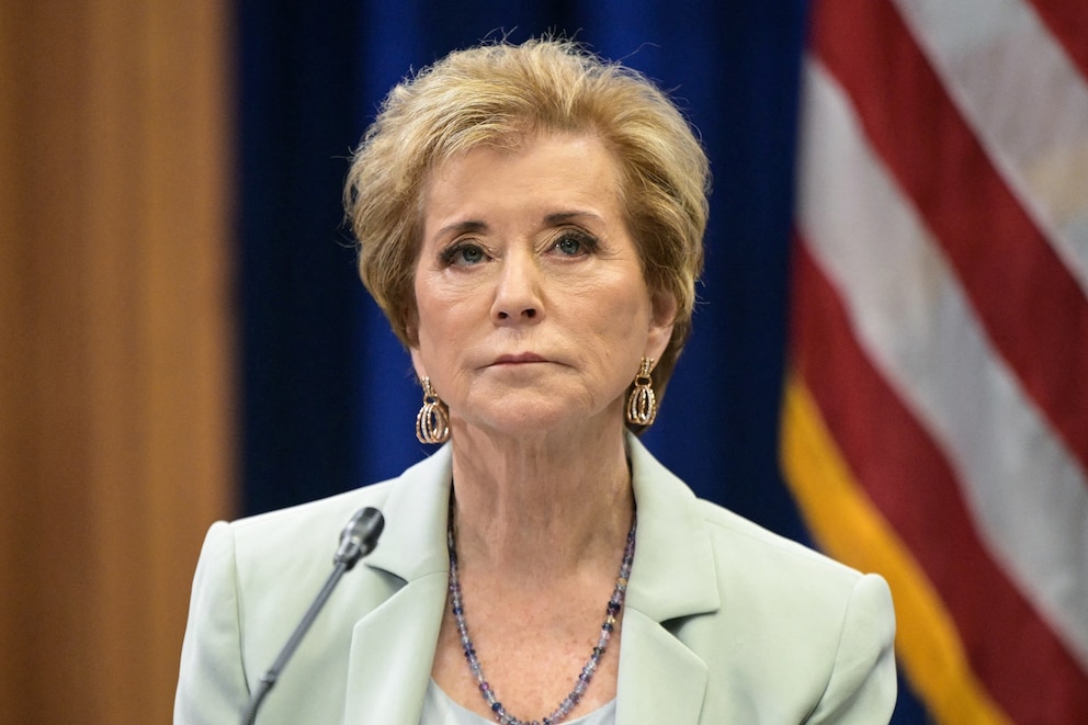 PHOTO: Secretary of Education Linda McMahon attends a round table discussion hosted by Acting Attorney General Todd Blanche on "exposing weaponization against parents in schools" in Washington, D.C., June 11, 2026. 