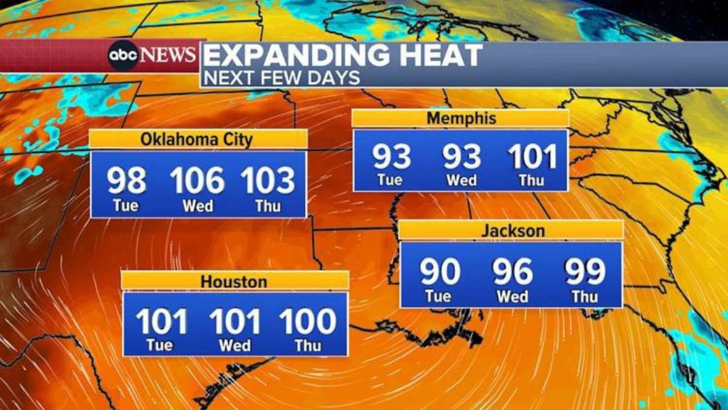 PHOTO: The hottest days of the week will be June 27-29, 2023.