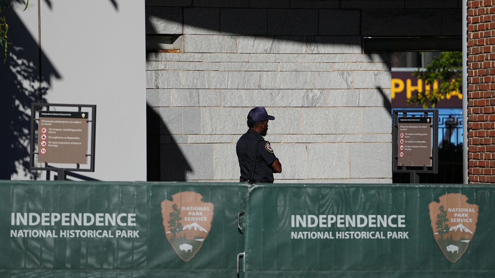 National parks will remain 'generally' open during the shutdown, but Liberty Bell doors are closed