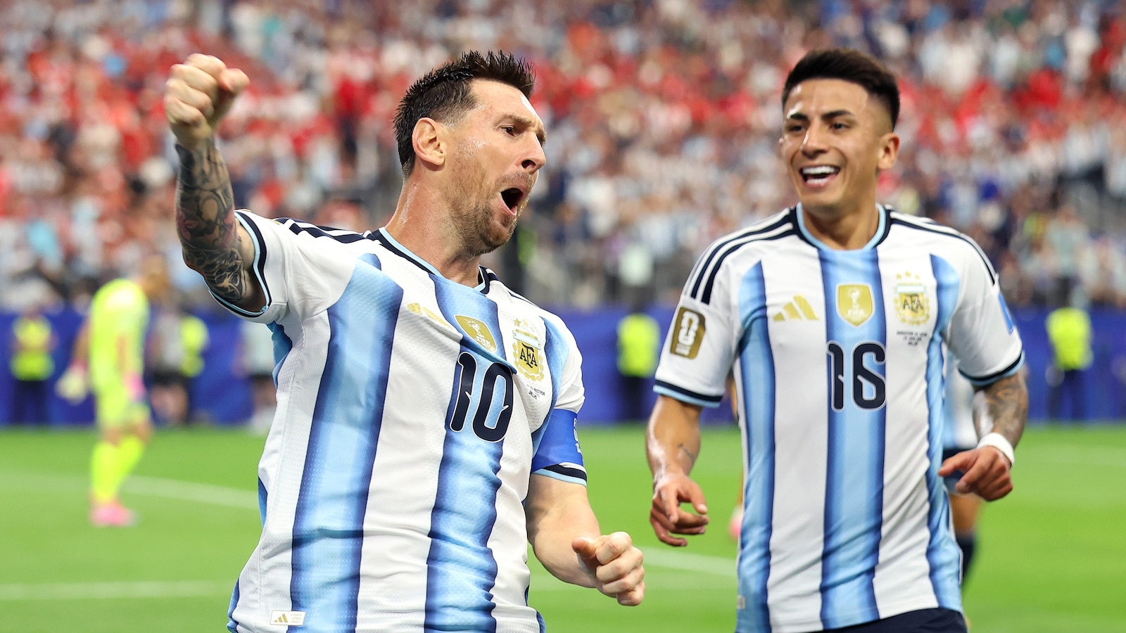 Referee initially cautioned Argentina player before VAR review gave yellow to Switzerland's Embolo for simulation, resulting in red card