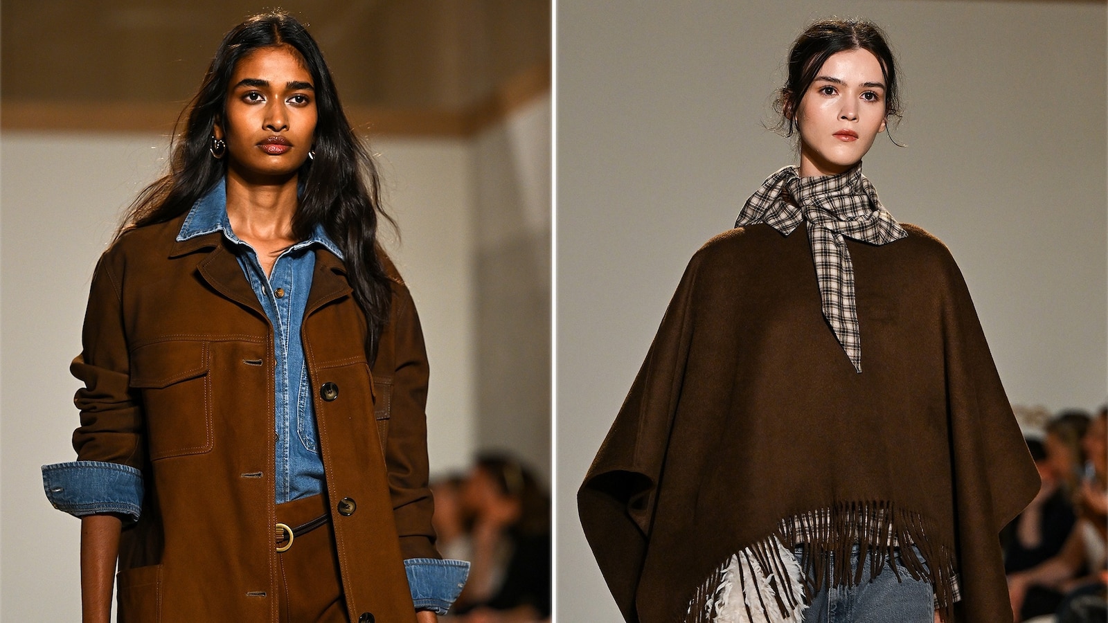 Models walk the runway at the M&S show during London Fashion Week September 2026 at  on September 18, 2026 in London, England.