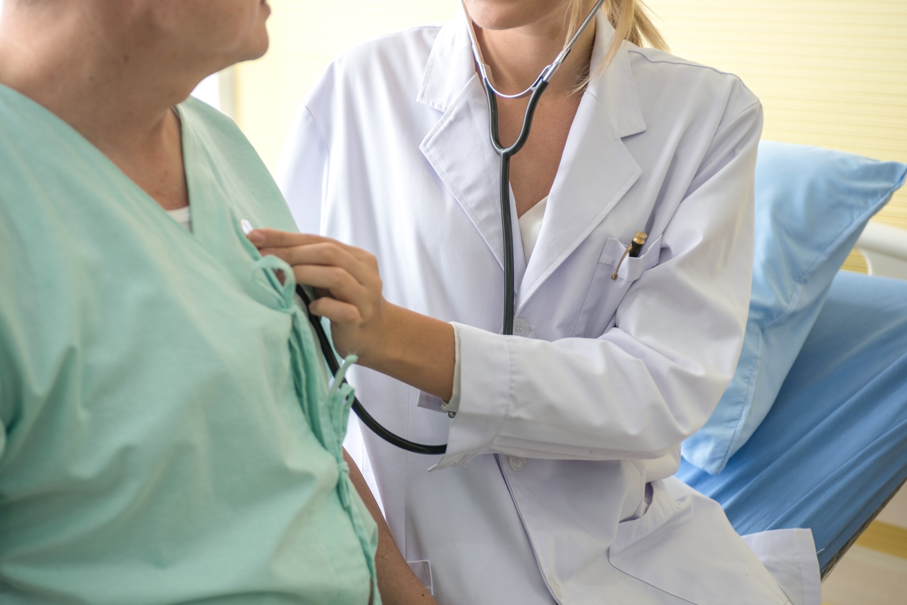 PHOTO: A doctor checks a patient in an undated stock photo. 