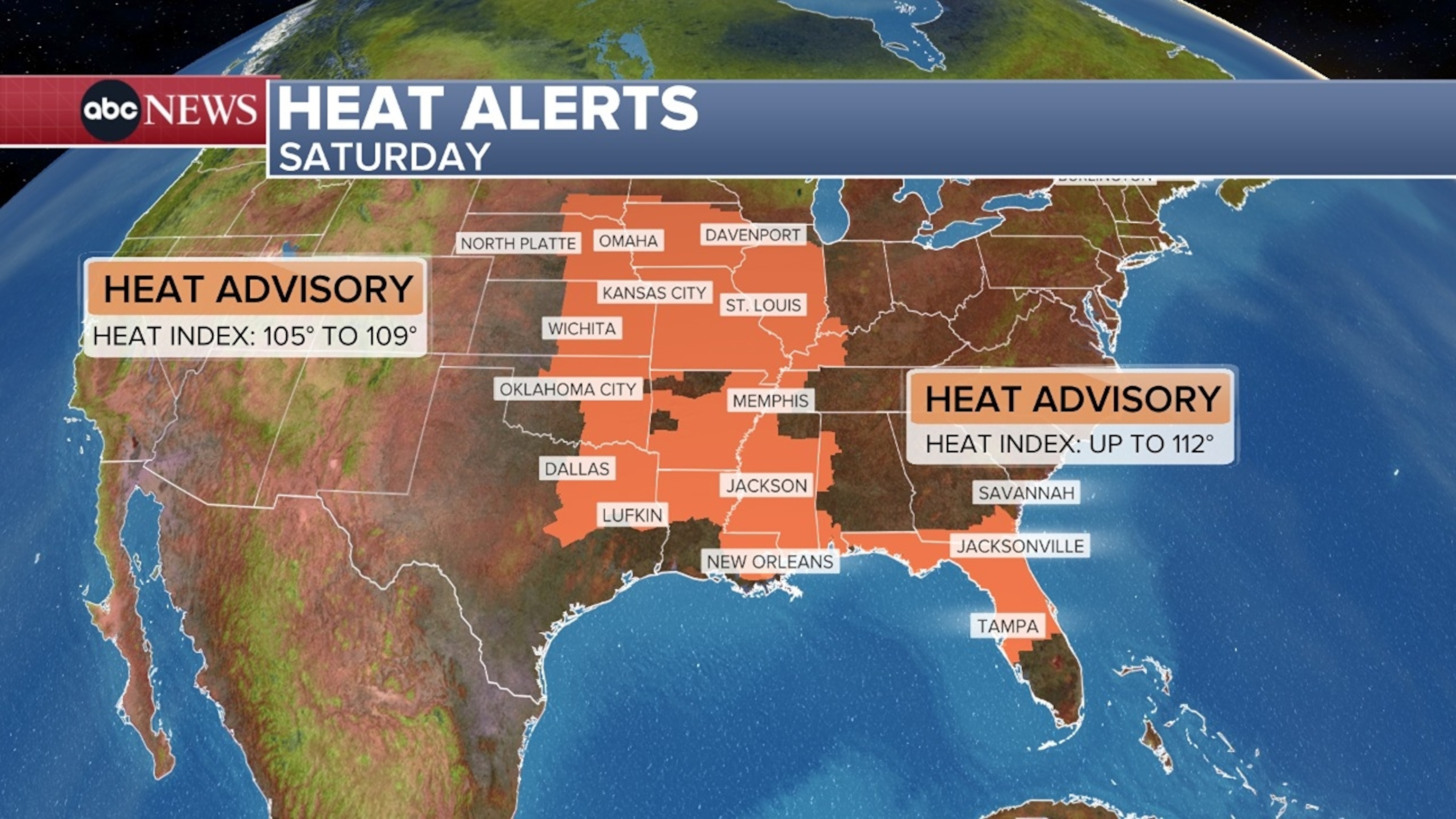PHOTO: heat alerts map