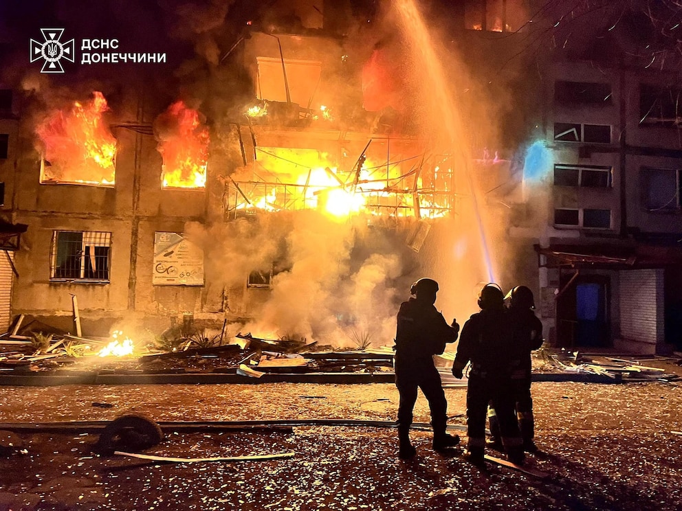 PHOTO: Aftermath of a Russian military strike in Dobropillia