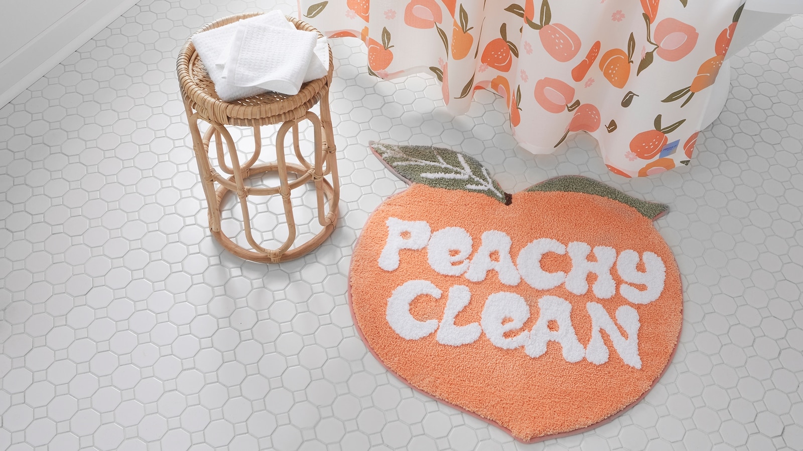 Forever 21 Peachy Clean Bath Rug.