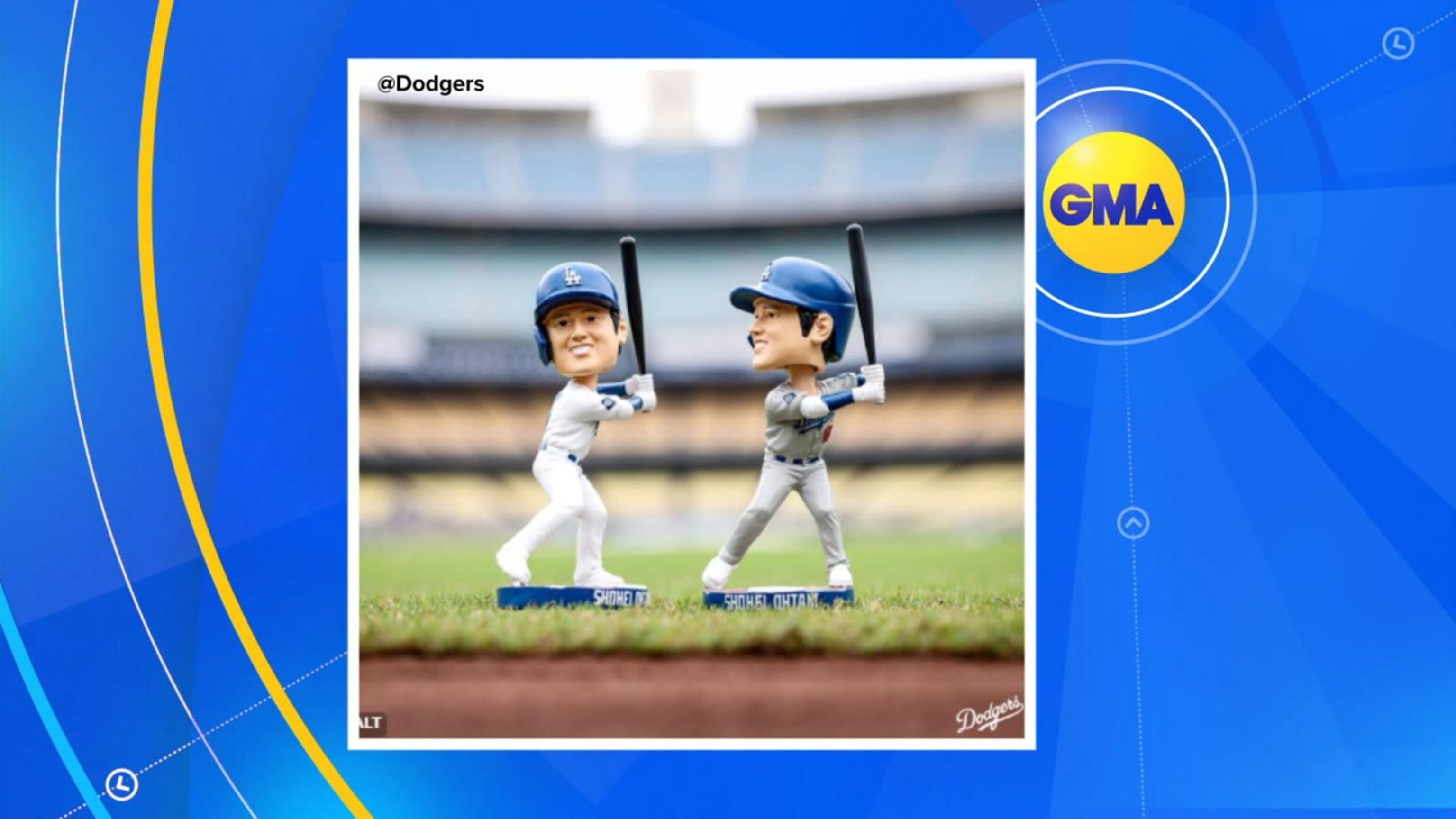 Video Shohei Ohtani honored with LA Dodgers bobblehead - ABC