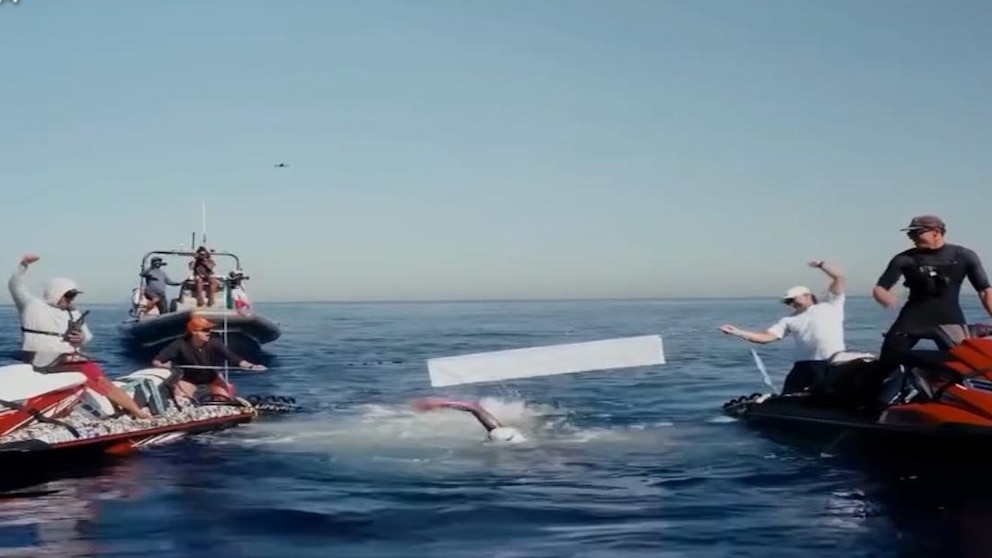 WATCH:  Woman makes history swimming the entire California coast