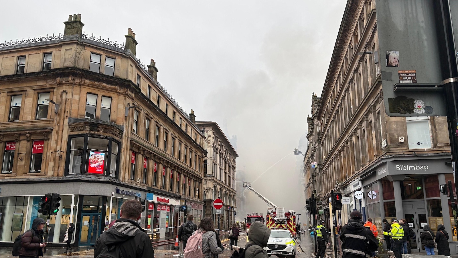 Glasgow building fire closes Scotland’s busiest train station, disrupts rail services