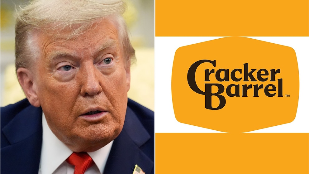 President Trump says Cracker Barrel should 'go back to the old logo' amid ...