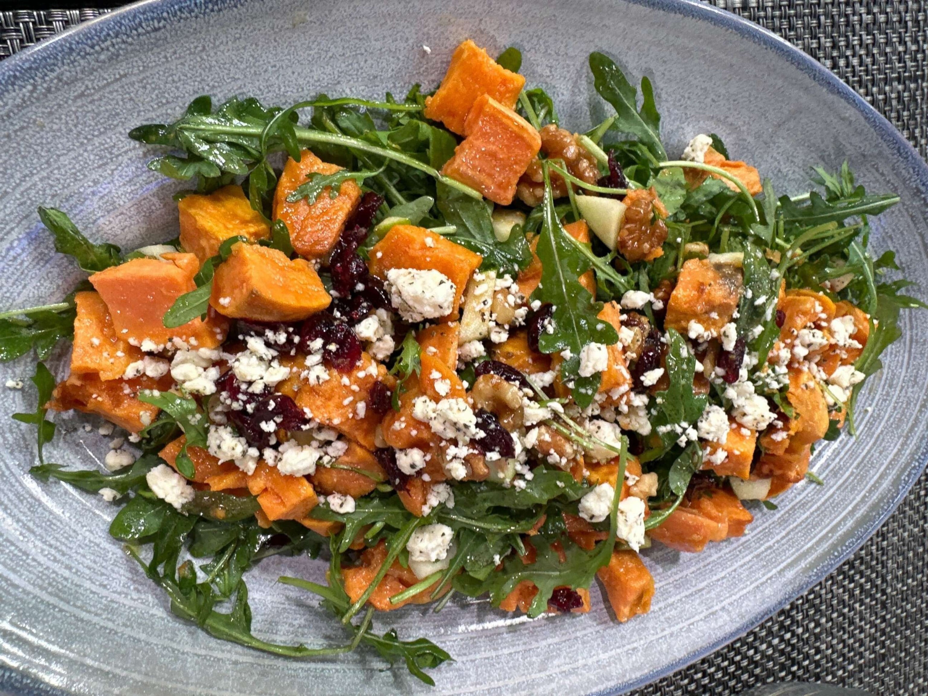 PHOTO: Roasted Sweet Potato Salad with Citrus Maple Vinaigrette.