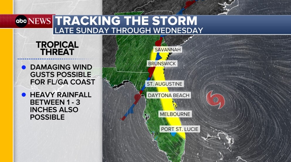 PHOTO: Tracking the storm map