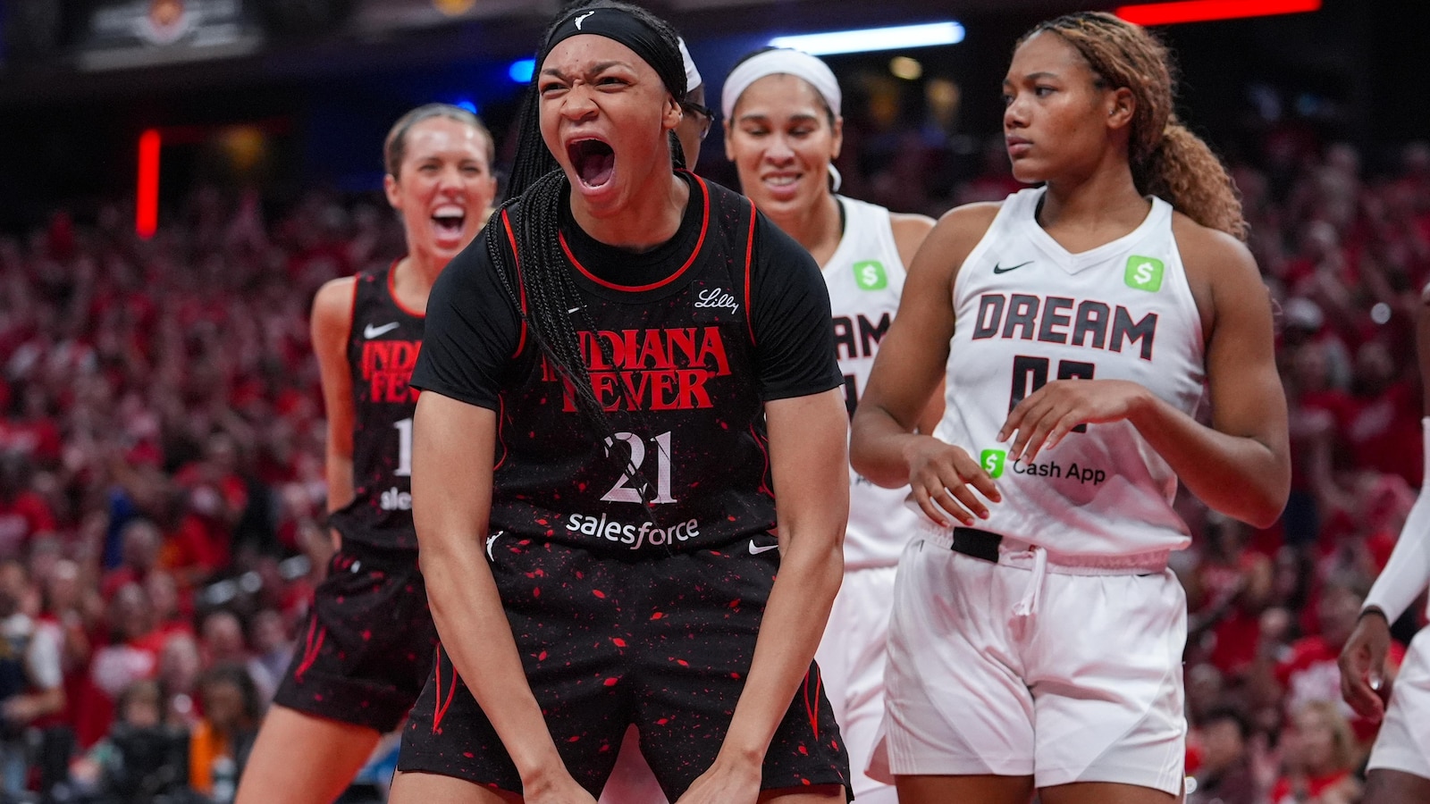 Kelsey Mitchell, Aliyah Boston help Fever stay alive in playoffs with 77-60 Game 2 rout over Dream