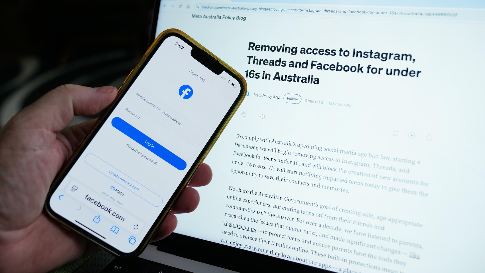 Meta alerts young Australians to download their data before a social media ban