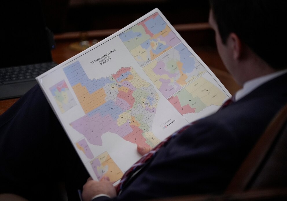 PHOTO: Texas Legislature 082025 redistricting map