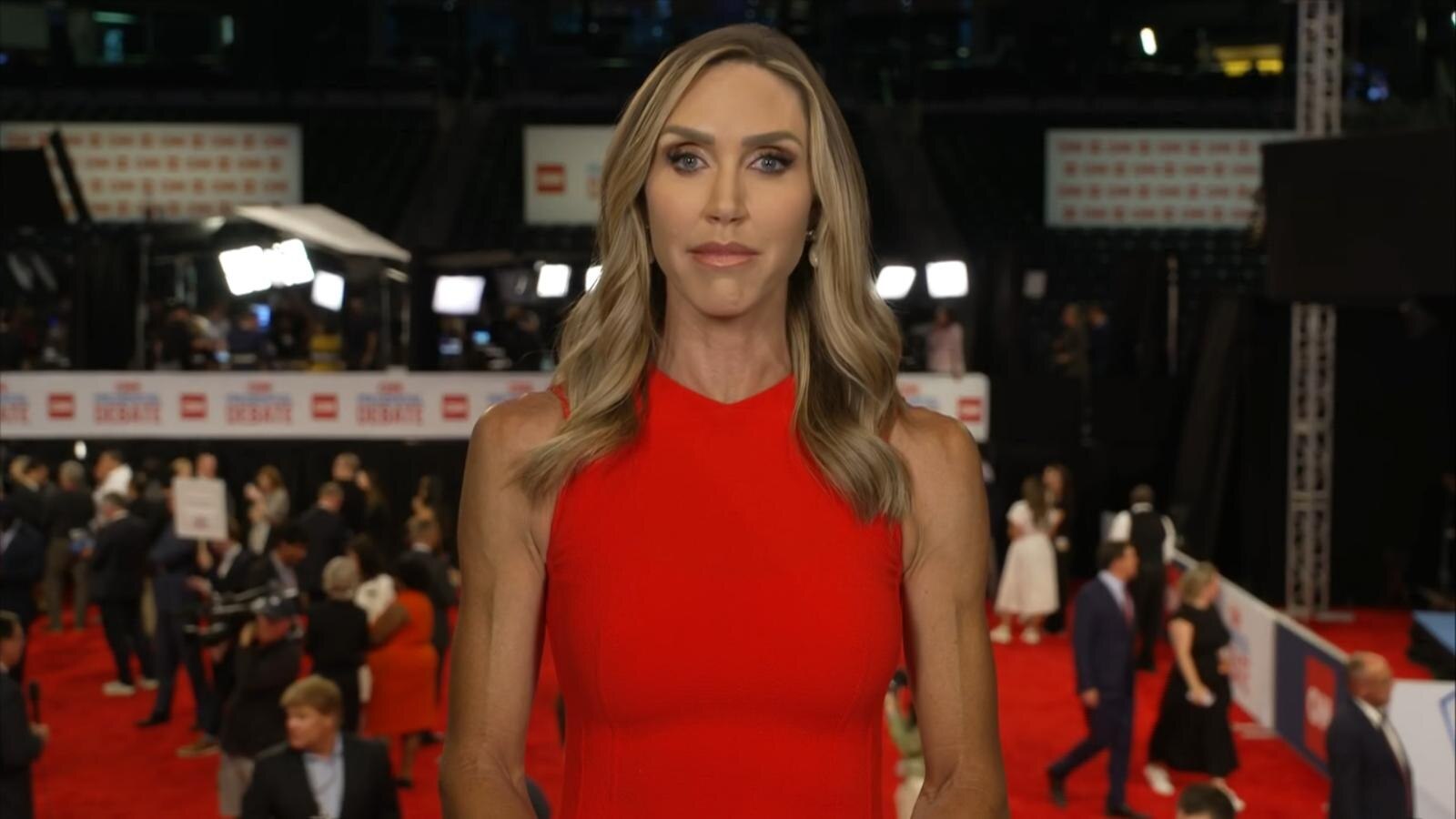 lara trump red dress Exclusive