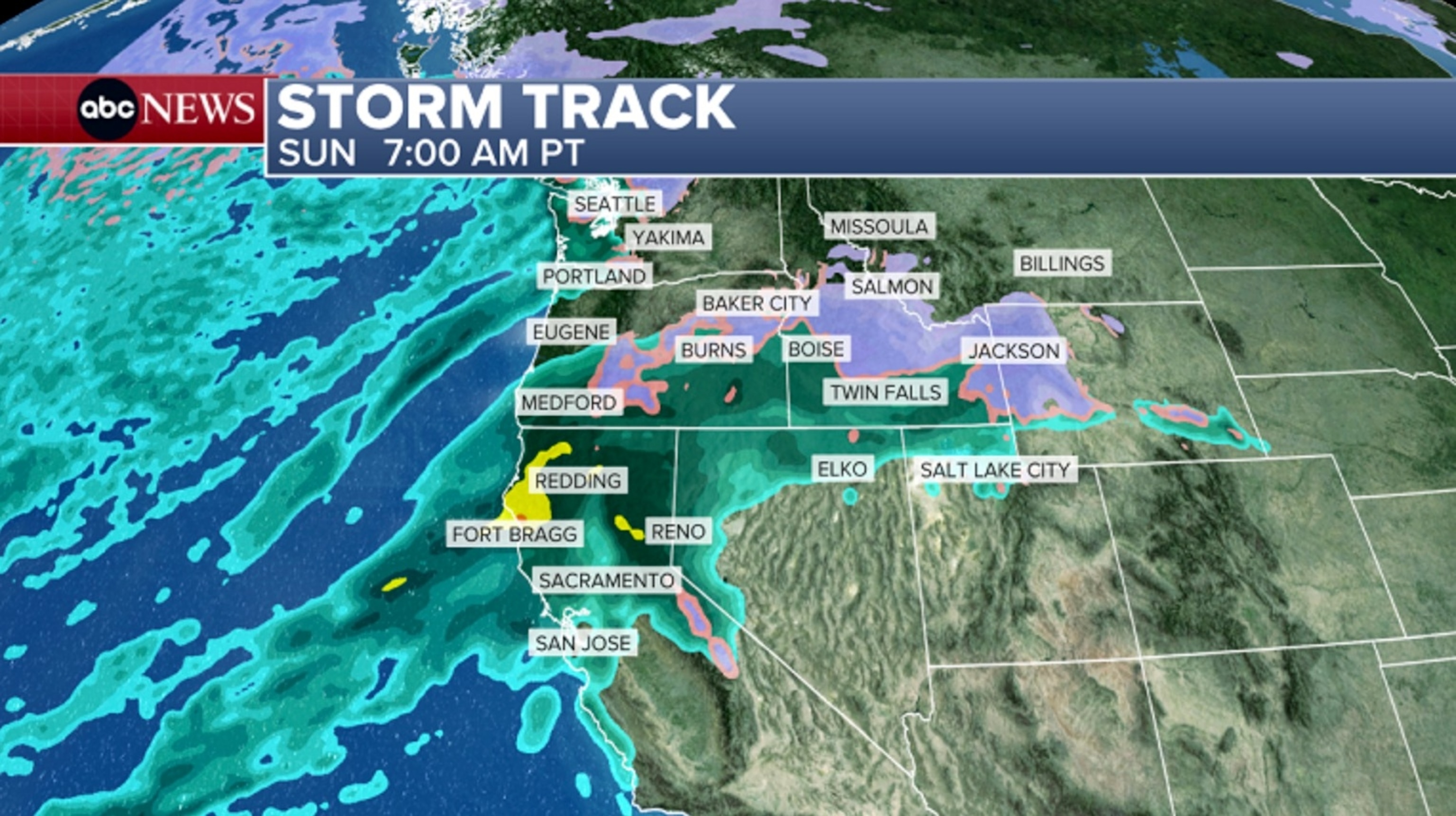 PHOTO: storm track map