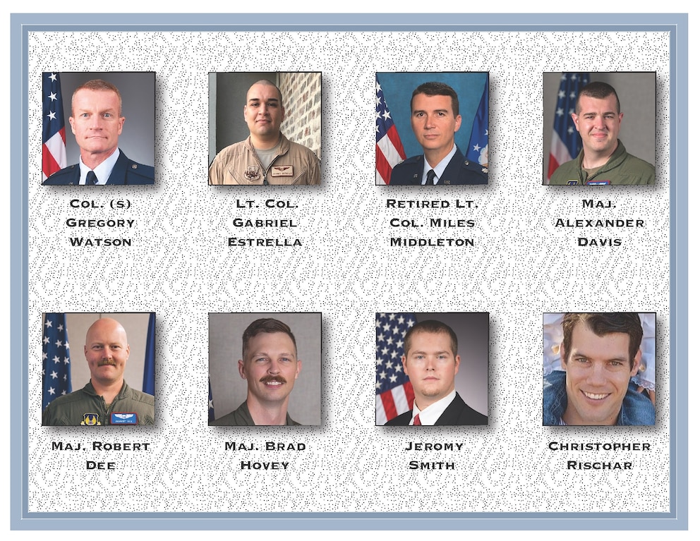 PHOTO: Edwards Air Force base has released the names of the eight people killed when a B-52 Stratofortress crashed shortly after takeoff from Edwards during a routine test mission on Monday, June 15, 2026.
