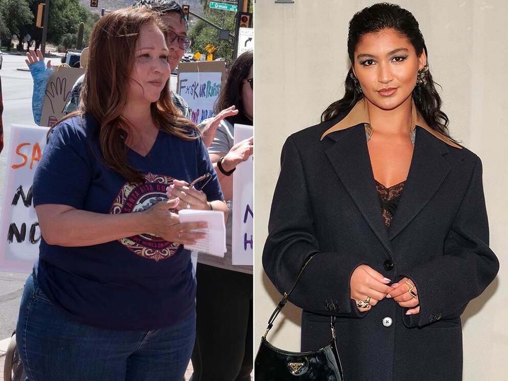 PHOTO: Pima County Supervisor Adelita Grijalva  joined concerned citizens to protest an open pit copper mining project, May 3, 2025. Deja Foxx attends the Prada Fall/Winter 2024 Womenswear fashion show during Milan Fashion Week, Feb. 22, 2024.